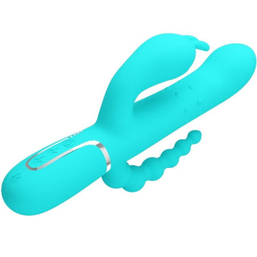 Vibratore Rabbit Triplo con Stimolatore Anale e Vibrazioni Potenti